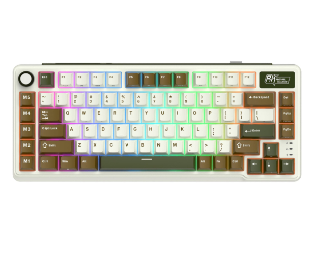 Royal Kludge RK L75 Palm Green Beige switch - 1455763 - zdjęcie
